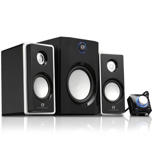 CAIXA DE SOM 2.1 10W (RMS) SUBWOOFER (I) PRETO/PRATA TCS3150