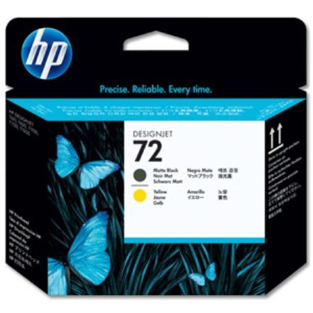 CABEÇA DE IMPRESSÃO HP 72 PRETO MATE/AMARELO 130ML C9384A