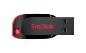 PENDRIVE 8GB CRUZER BLADE PRETO/VERMELHO SANDISK