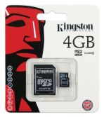 CARTÃO DE MEMÓRIA MICRO SD 4GB CLASS 10 COM ADAPTADOR SD KIN