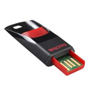 PENDRIVE 8GB CRUZER EDGE PRETO/VERMELHO SANDISK