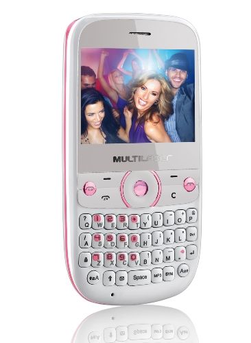 CELULAR DESBLOQUEADO 4 CHIP,TV, MP3/MP4 BRANCO/ROSA STAR P3