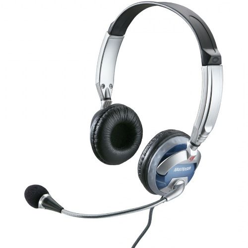 HEADFONE COM MICROFONE PRATA/AZUL PH026 MULTILASER