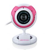 WEBCAM 16MP COM MICROFONE NEW VISION BRANCO/ROSA WC042 MULTI